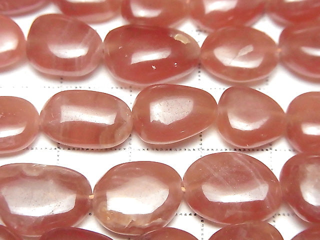 [Video]High Quality Peruvian Rhodochrosite AA++ Nugget half or 1strand beads (aprx.15inch/37cm)