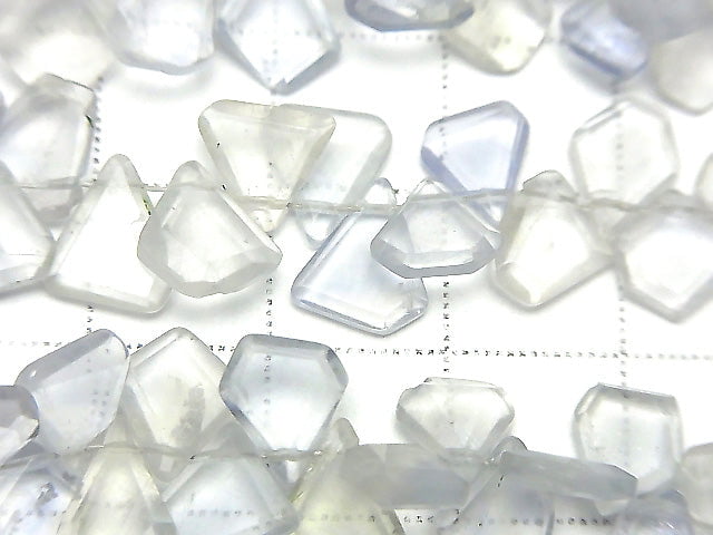 [Video]Blue Fluorite AA++ Rough Slice Faceted 1strand beads (aprx.7inch/17cm)
