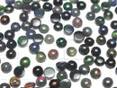 [Video] High Quality Black Opal AAA Round Cabochon 5x5mm 4pcs