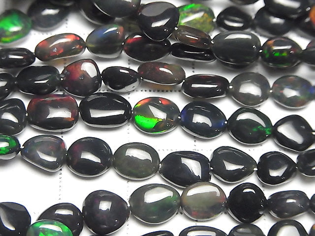 [Video] High Quality Black Opal AAA- Nugget half or 1strand beads (aprx.15inch / 38cm)