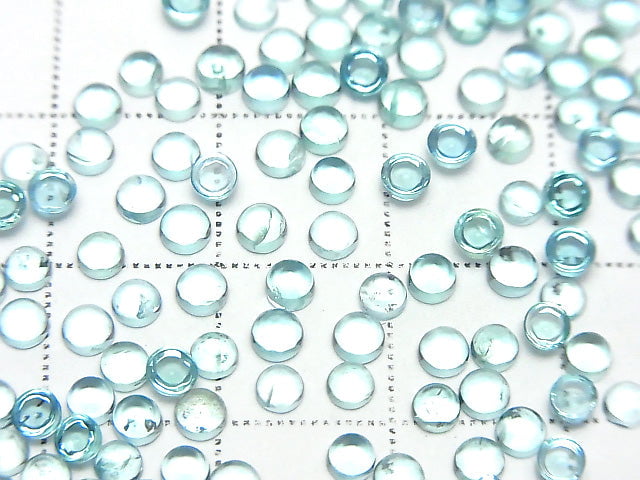 [Video] High Quality Apatite AAA-Round Cabochon 3x3mm 10pcs