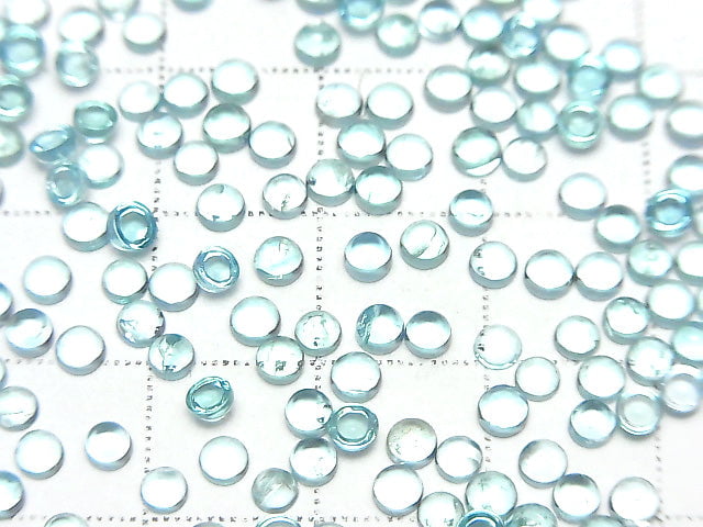 [Video] High Quality Apatite AAA-Round Cabochon 3x3mm 10pcs