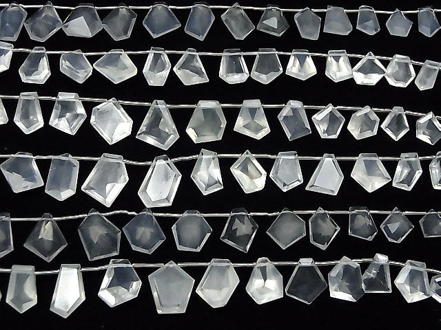 [Video] High Quality Milky Quartz AAA Fancy Shape Cut half or 1strand beads (aprx.7inch / 18cm)
