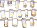 [Video]High Quality Ametrine AAA- Rough Faceted Rectangle half or 1strand (16pcs)