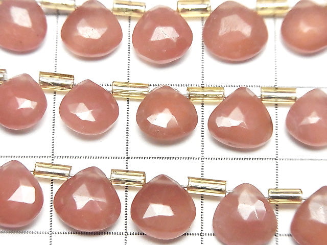 [Video]High Quality Peruvian Rhodochrosite AAA Chestnut Faceted Briolette half or 1strand (aprx.7inch/18cm)
