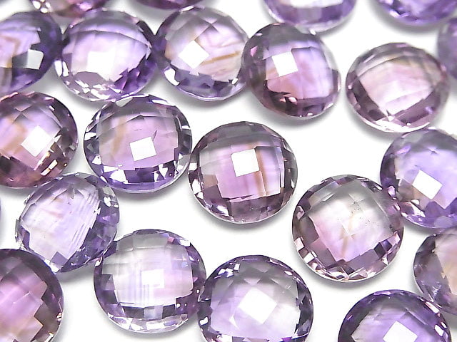 [Video] High Quality Amethyst AAA Undrilled Faceted Coin 12x12x6mm 3pcs $8.79!