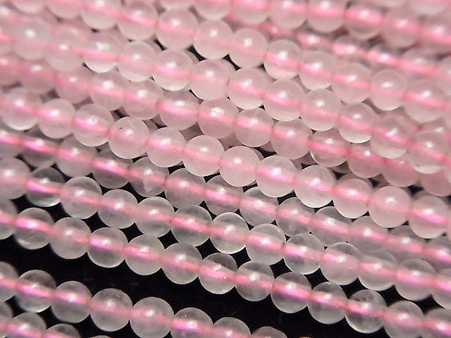 Rose Quartz  Round 3mm 1strand beads (aprx.15inch/36cm)