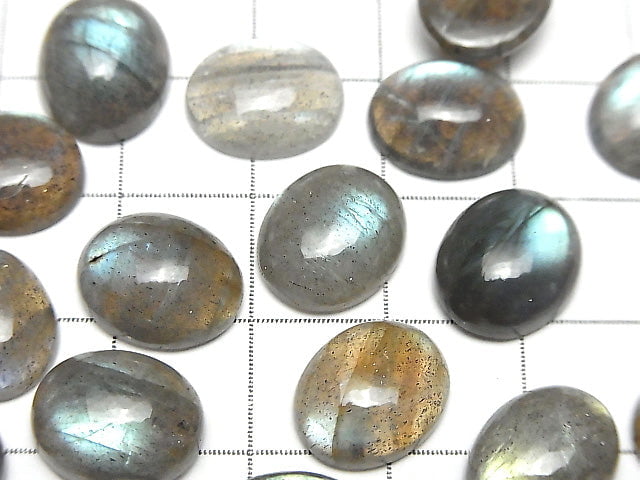 [Video] High Quality Labradorite AAA- Oval  Cabochon 12x10mm 5pcs $12.99!