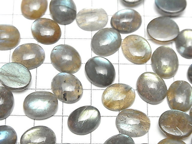 [Video] High Quality Labradorite AAA- Oval  Cabochon 12x10mm 5pcs $12.99!