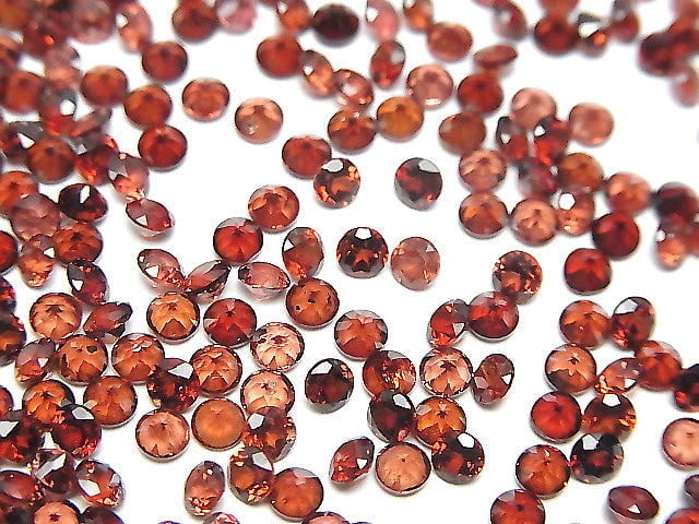 [Video] High Quality Mozambique Garnet AAA Loose Stone Round Faceted 3x3mm 20pcs