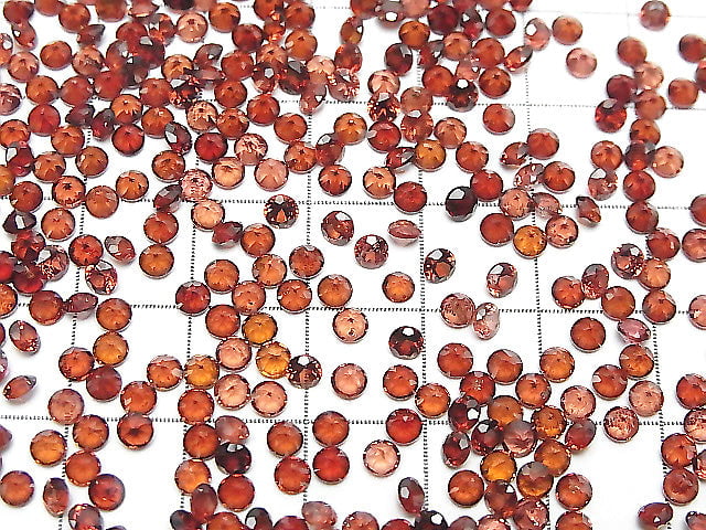 [Video] High Quality Mozambique Garnet AAA Loose Stone Round Faceted 3x3mm 20pcs