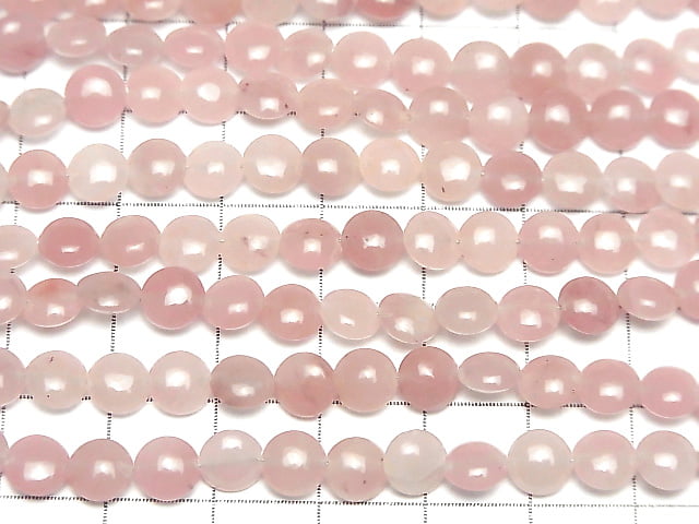 [Video] Guava Quartz AAA Coin 6x6x3mm 1strand (34pcs )
