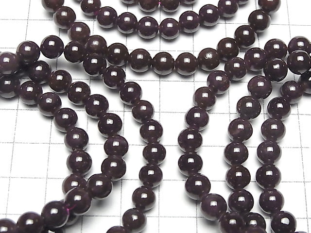 [Video] Star Garnet AAA- Round 6mm Bracelet