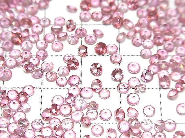 [Video]High Quality Pink Topaz AAA Loose stone Round Faceted 3x3mm 10pcs