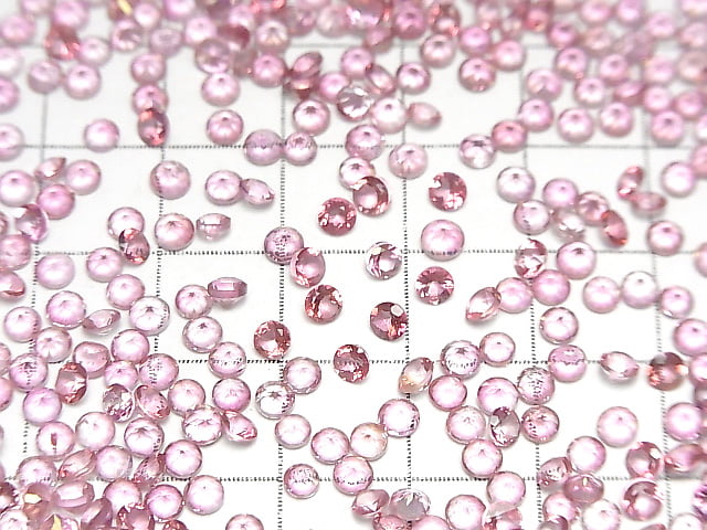 [Video]High Quality Pink Topaz AAA Loose stone Round Faceted 3x3mm 10pcs
