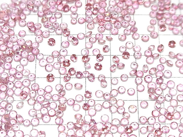 [Video]High Quality Pink Topaz AAA Loose stone Round Faceted 3x3mm 10pcs