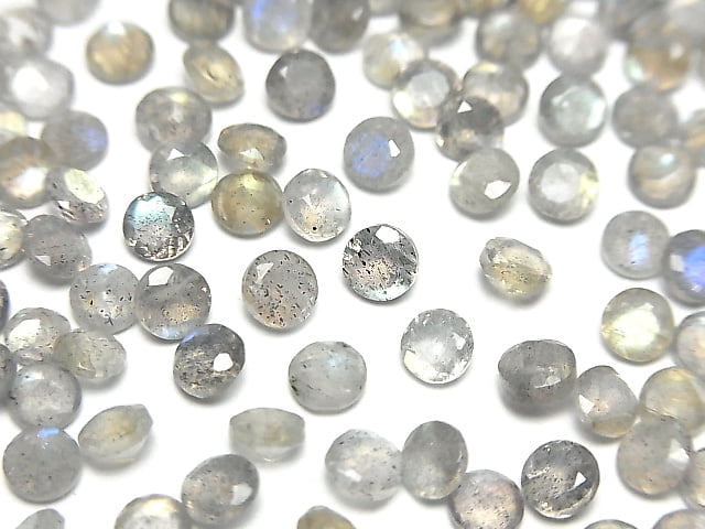 [Video]High Quality Labradorite AAA- Loose stone Round Faceted 4x4mm 10pcs
