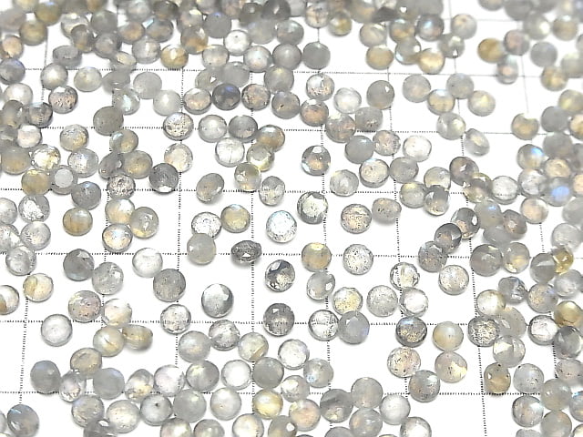 [Video]High Quality Labradorite AAA- Loose stone Round Faceted 4x4mm 10pcs