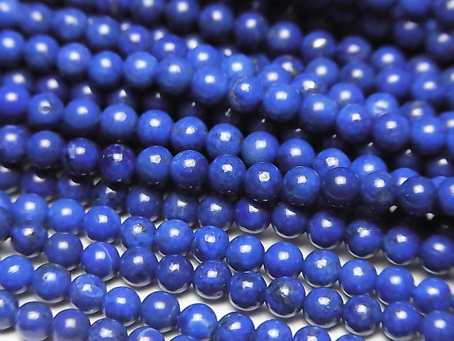 [Video] Lapislazuli AAA Round 3mm 1strand beads (aprx.15inch/38cm)