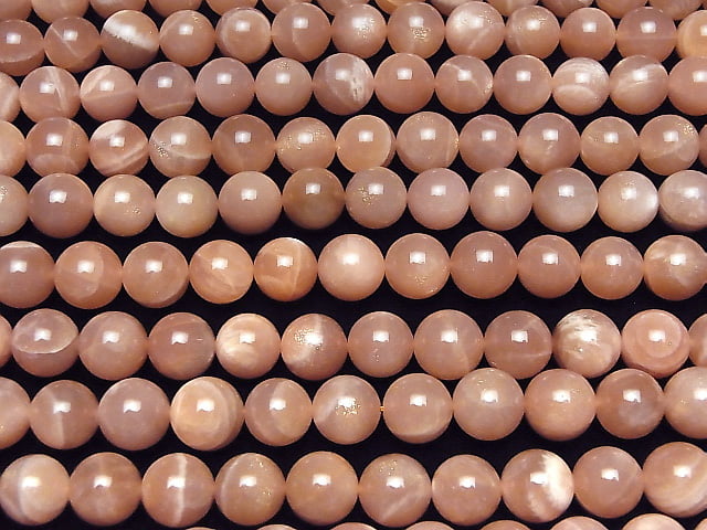 [Video] Orange Moonstone AA++ Round 12mm half or 1strand beads (aprx.15inch/36cm)