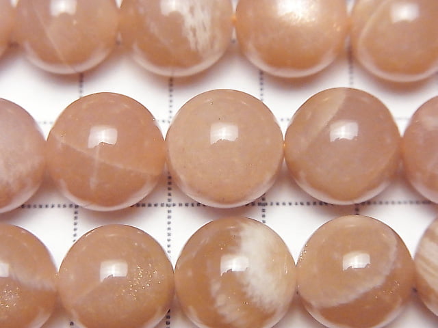 [Video] Orange Moonstone AA++ Round 12mm half or 1strand beads (aprx.15inch/36cm)
