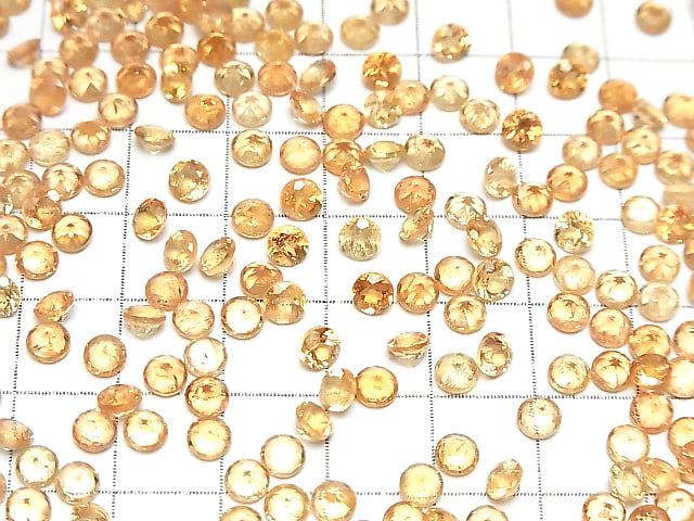 [Video]High Quality Imperial Topaz AAA- Loose stone Round Faceted 4x4mm 3pcs