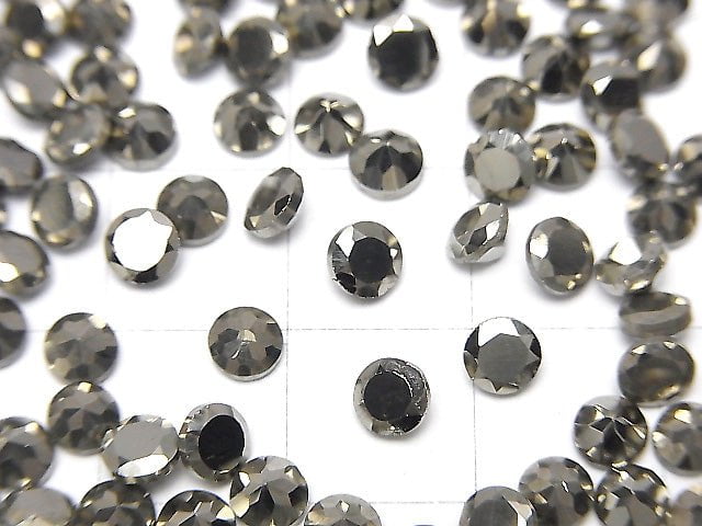 [Video]Pyrite Loose stone Round Faceted 4x4mm 5pcs