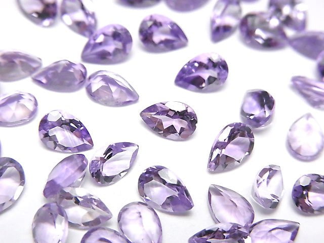 High Quality Amethyst AAA Loose stone Pear shape Faceted 6x4mm10pcs