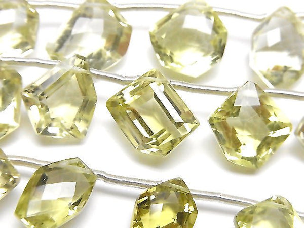 [Video] High Quality Lemon Quartz AAA Fancy Shape Faceted 1strand (9pcs)