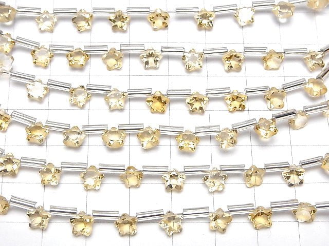 [Video] Citrine AAA- Faceted Star 6x6mm 1strand (8pcs )