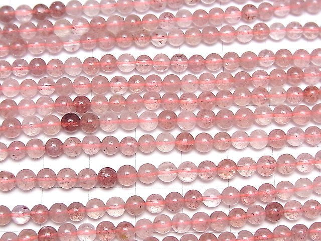 [Video] Pink Epidote AA+ Round 4mm 1strand beads (aprx.15inch / 37cm)