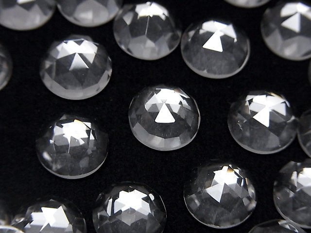 [Video] Crystal AAA Round Rose Cut 10x10mm 3pcs