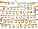[Video]High Quality Citrine AAA Pear shape Faceted 12x8mm half or 1strand (8pcs )
