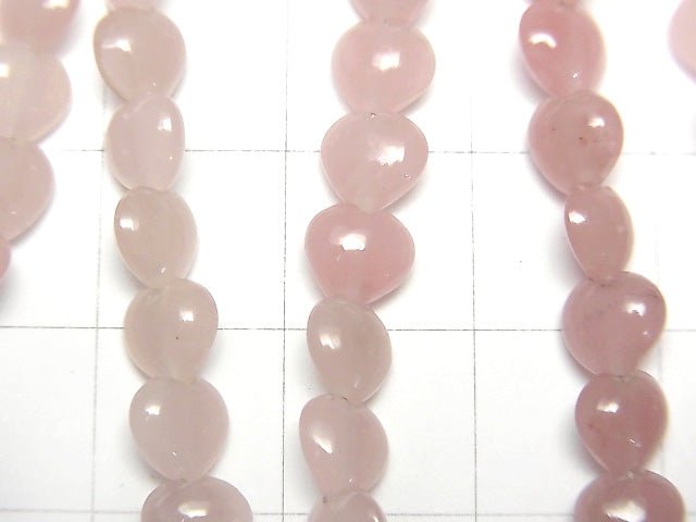 [Video] Guava Quartz AAA- Vertical Hole Heart 6x6mm half or 1strand beads (aprx.6inch / 16cm)