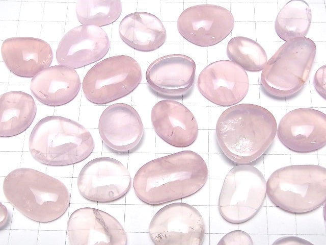 [Video] Mozambique Rose Quartz AAA - AA ++ Cabochon Free Form 5pcs $24.99!