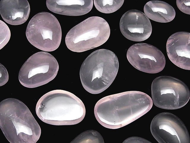 [Video] Mozambique Rose Quartz AAA - AA ++ Cabochon Free Form 5pcs $24.99!