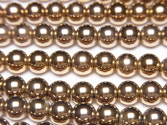 1strand $3.79! Hematite Round 6mm Bronze color coating 1strand beads (aprx.15inch / 38cm)