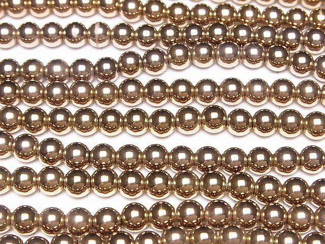 1strand $3.79! Hematite Round 6mm Bronze color coating 1strand beads (aprx.15inch / 38cm)