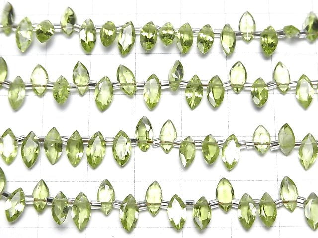 [Video]High Quality Peridot AAA- Marquise Faceted 8x4mm half or 1strand beads (aprx.11inch/28cm)