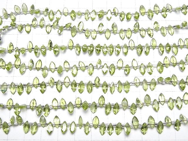 [Video]High Quality Peridot AAA- Marquise Faceted 8x4mm half or 1strand beads (aprx.11inch/28cm)