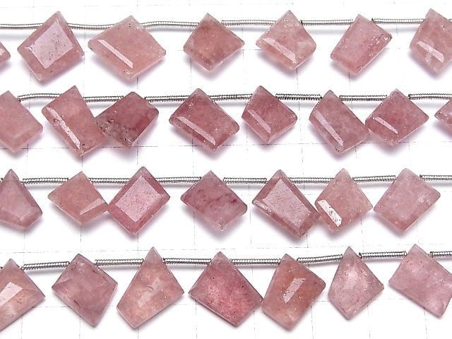 [Video] High Quality Pink Epidote AAA- Fancy Shape Cut 1strand beads (aprx.7inch / 18cm)