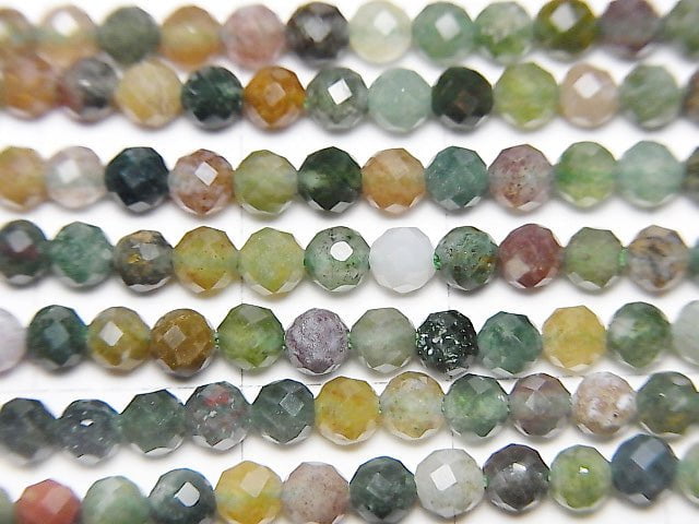 High Quality! 1strand $4.79! Indian Agate Faceted Round 3mm 1strand beads (aprx.15inch / 38cm)