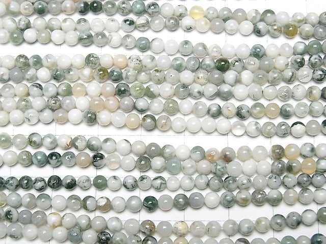 1strand $4.79! Tree Agate Round 3mm 1strand beads (aprx.15inch / 38cm)