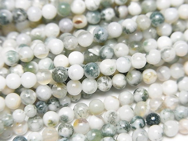 1strand $4.79! Tree Agate Round 3mm 1strand beads (aprx.15inch / 38cm)