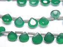 [Video] High Quality Green Onyx AAA Chestnut Faceted 6x6mm 1strand (18pcs ).