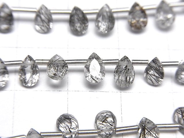 [Video] High Quality Tourmaline Quartz AAA- Pear shape Faceted 6x4mm 1strand (13pcs)