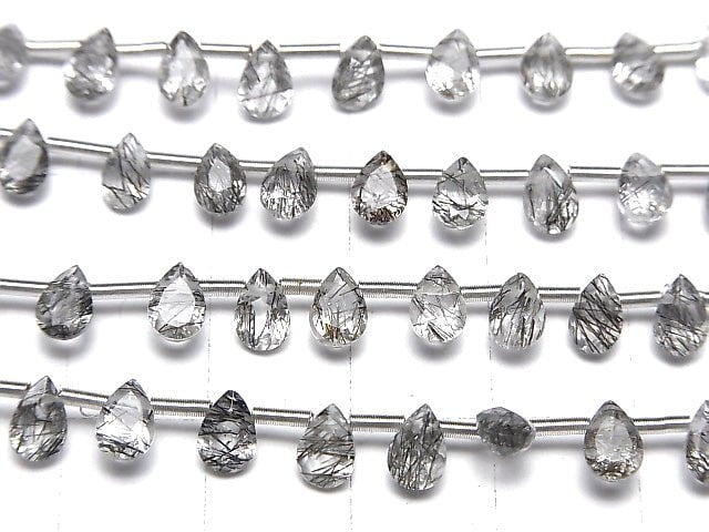 [Video] High Quality Tourmaline Quartz AAA- Pear shape Faceted 6x4mm 1strand (13pcs)