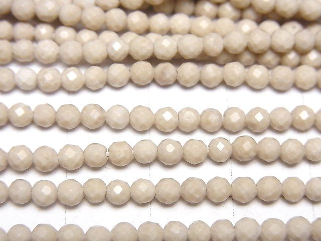 High Quality!  1strand $5.79! Riverstone  Faceted Round 3mm  1strand beads (aprx.15inch/38cm)