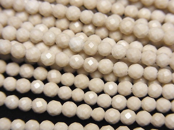 High Quality!  1strand $5.79! Riverstone  Faceted Round 3mm  1strand beads (aprx.15inch/38cm)