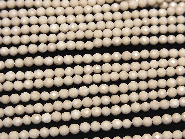 High Quality!  1strand $5.79! Riverstone  Faceted Round 3mm  1strand beads (aprx.15inch/38cm)